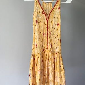 Poupette St. Barth Ruffled Mini  Dress Size Small S